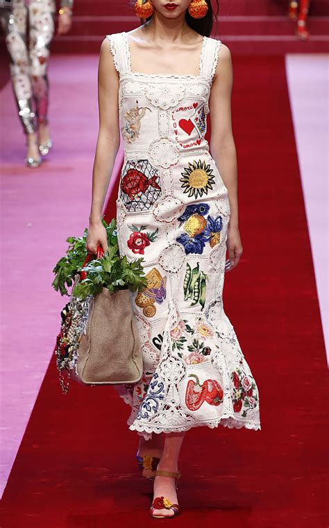 dolce gabbana embroidered dress|dolce and gabbana dresses 2020.